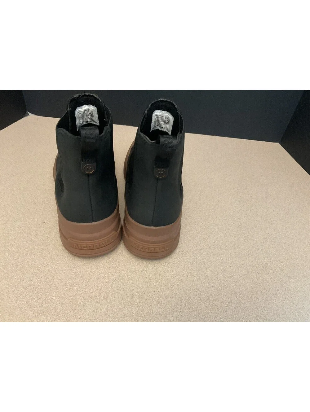Womens Merrell Harper Pull On Black Waterproof Leather Chelsea Boots. Size 8.5